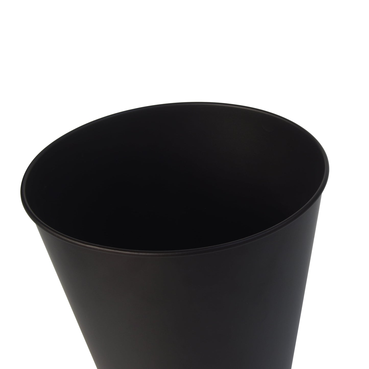 Two-Tone Metal Wastebasket, Bronze