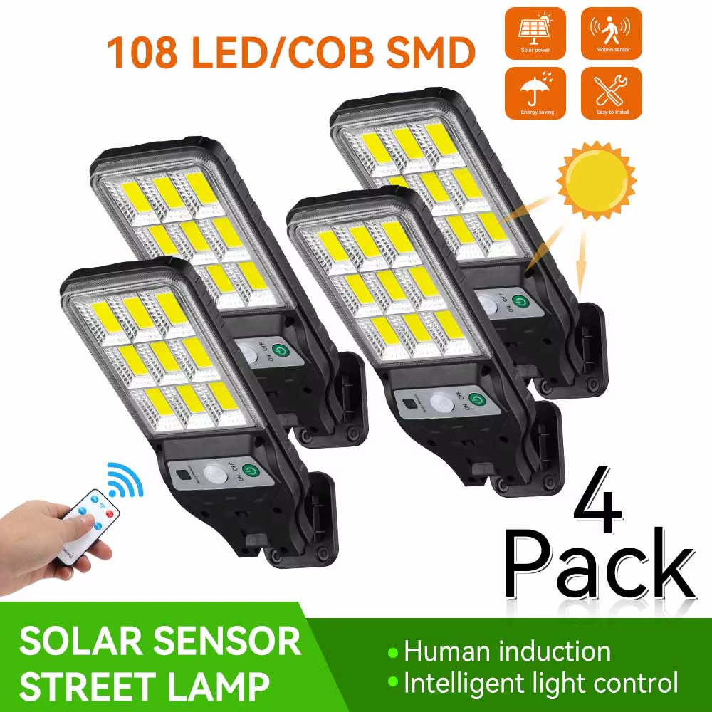 Wall Lamp, Solar Lamp, Lighting Mode, Motion Sensor Lamp Outdoor 9-Grid Cob Solar Wall Lamp Garden Wall Courtyard Path Lighting