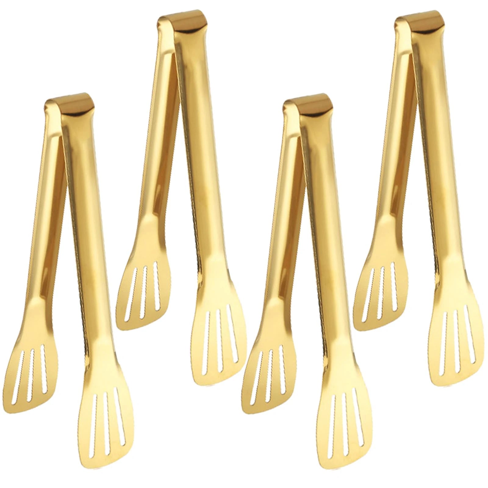 Stainless Steel Bread Clip Steak Clip Food Tongs Gold and Silver Cooking Utensils Kitchen Accessories Cake Bread Grill Clip